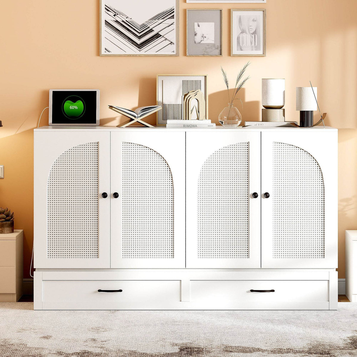 Queen Space-Saving Foldable Murphy Bed With Drawers - Sleep Galleria