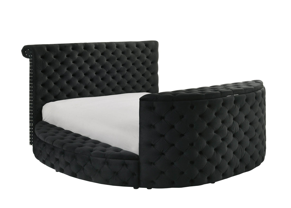 Ultra-Modern Queen Bed Frame With Fireplace TV Lift