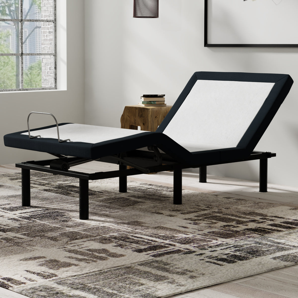 Twin XL Adjustable Base With Massage Pillow Tilt USB Ports