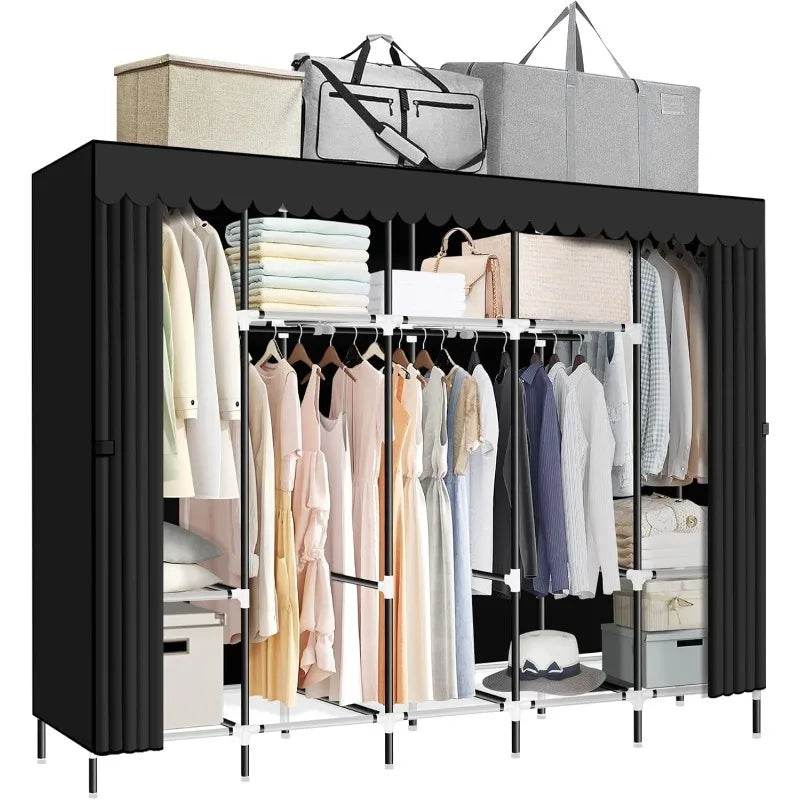 82-Inch Portable Wardrobe Closet With Shelves - Sleep Galleria