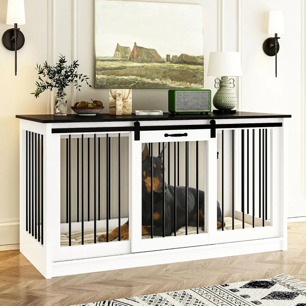 Extra Large Indoor Heavy Duty Furniture-Style Dog Crate