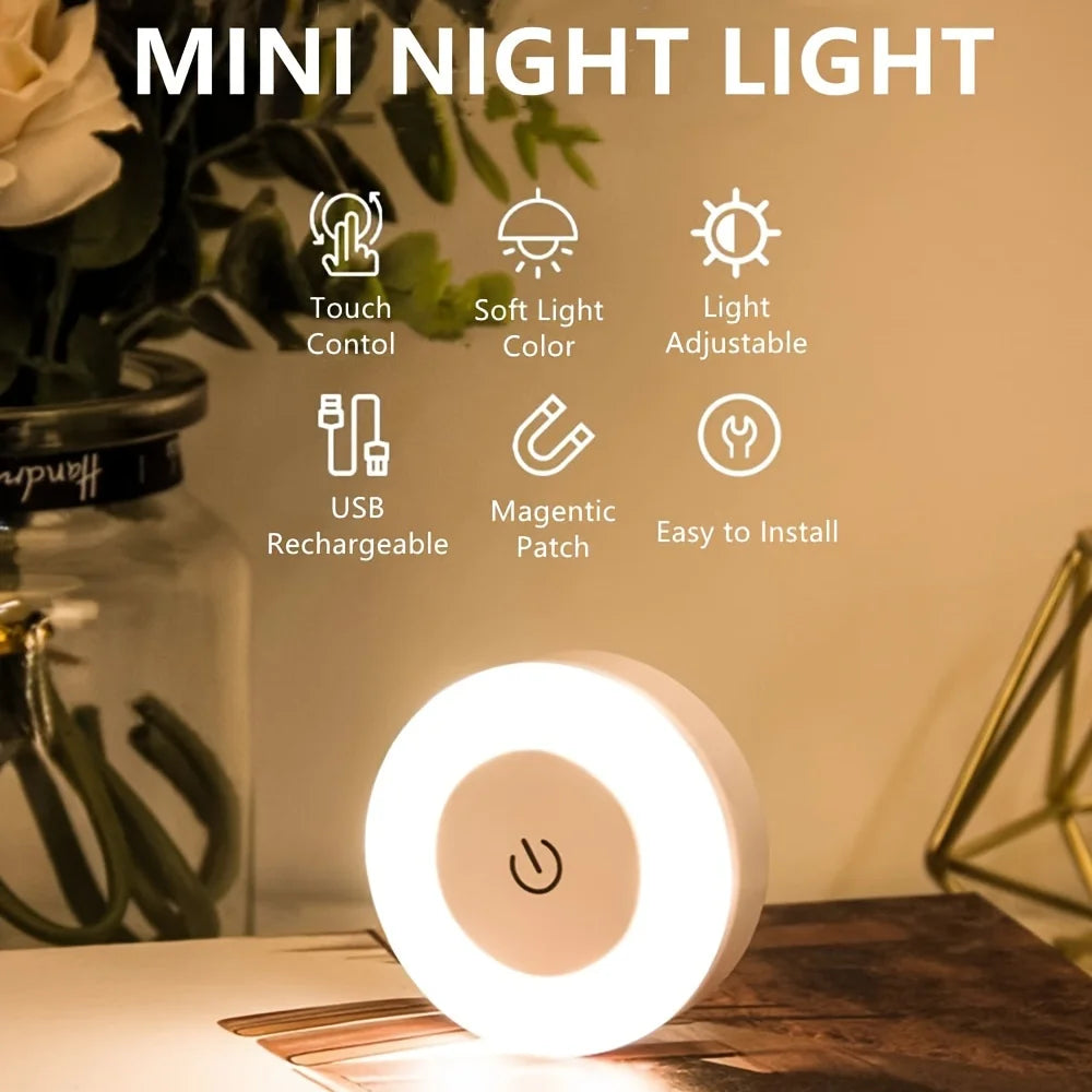 Rechargeable Touch-Sensitive LED Night Light