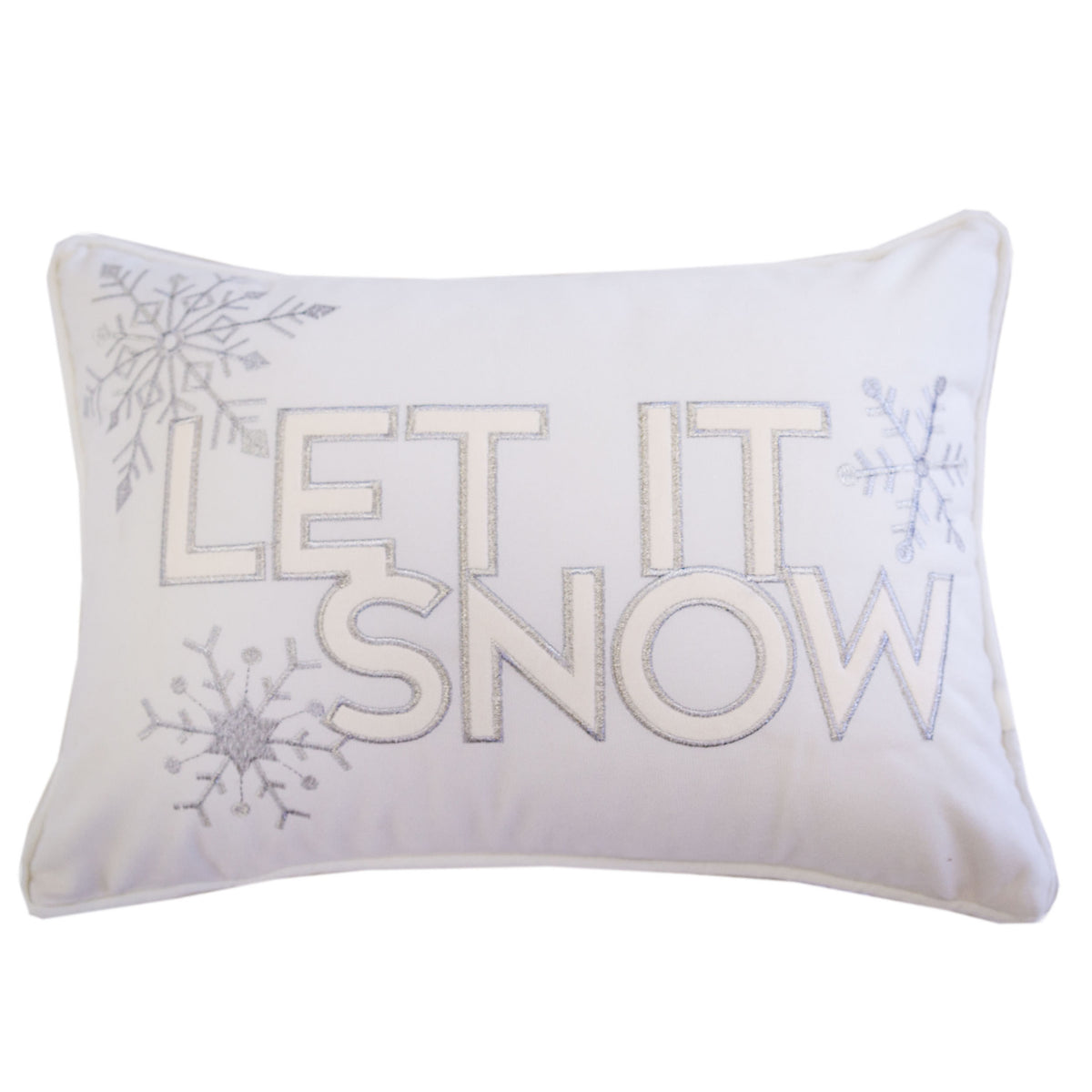Ivory Velvet Lumbar Pillow With Insert 14x20