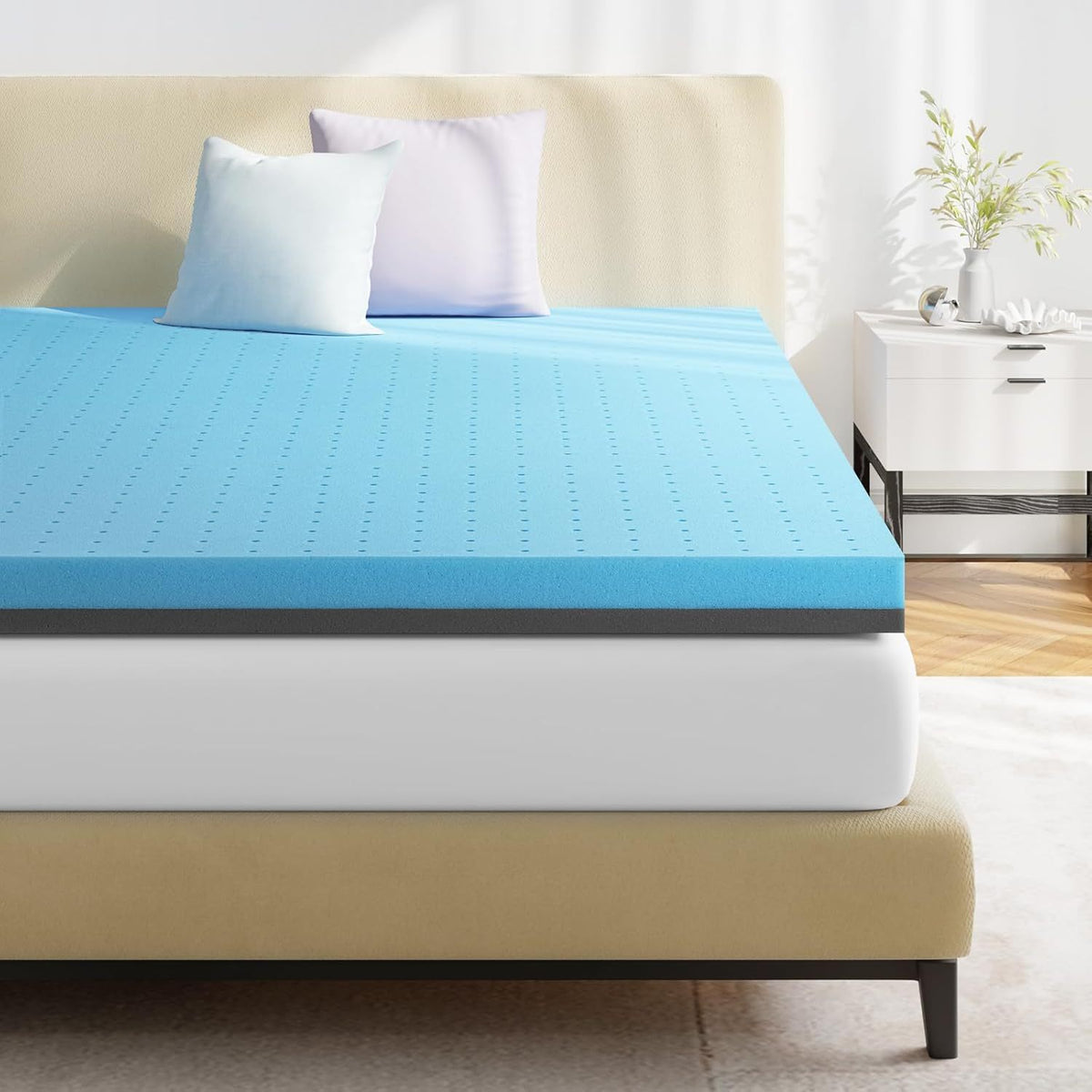 3-Inch Queen Cooling Gel Memory Foam Mattress Topper