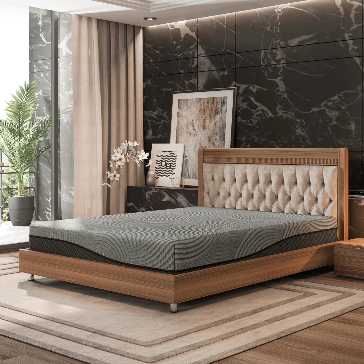 Medium 10-Inch Gel-Infused Cooling Memory Foam Mattress - Sleep Galleria
