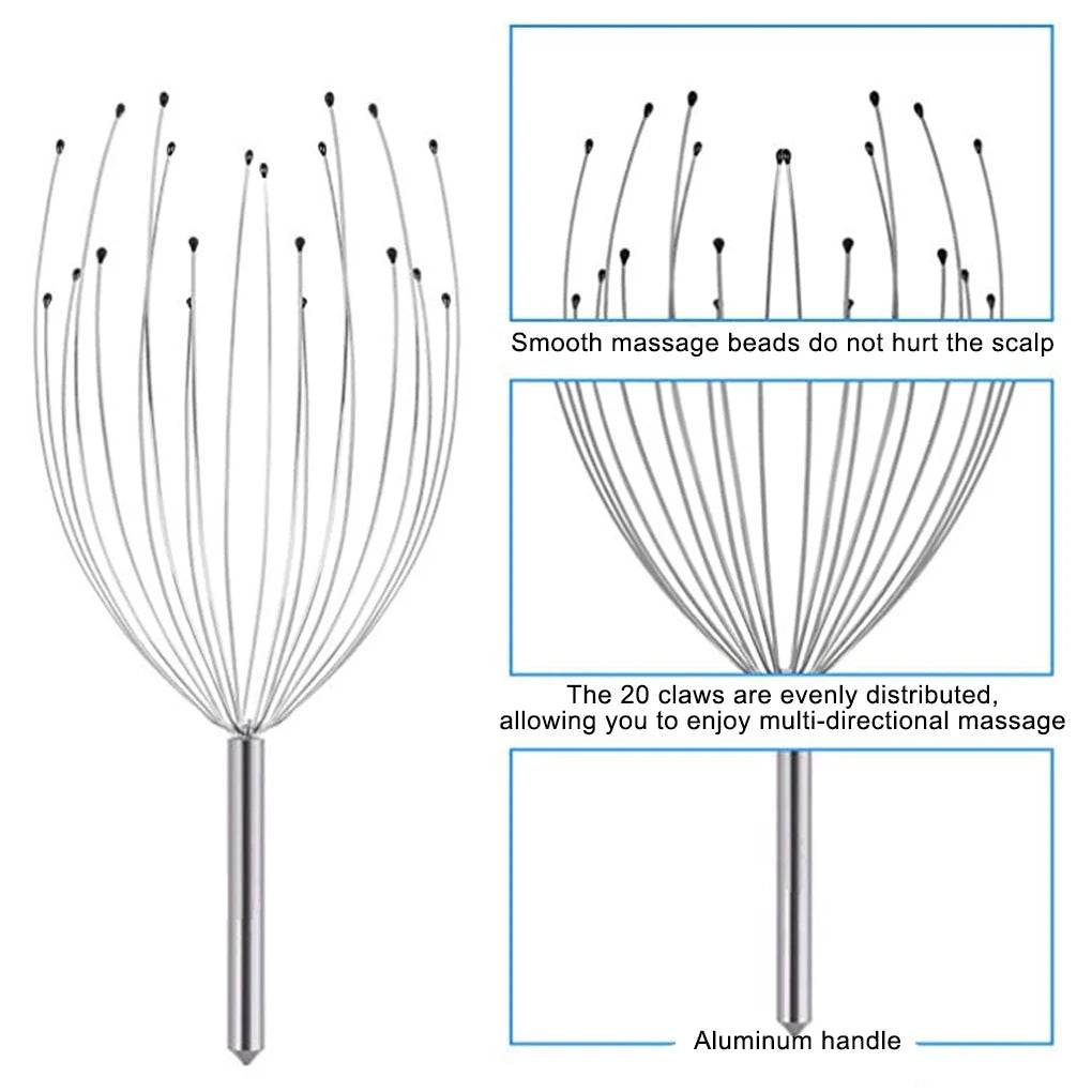 Stainless Steel Manual Head Massage Claw Tool - Sleep Galleria