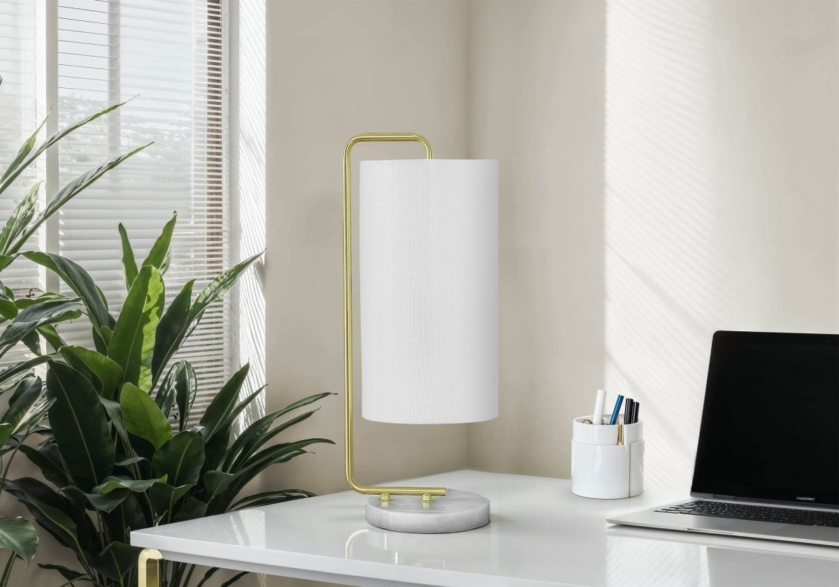 Contemporary 20 - Inch Linen Shade Table Lamp - Blissora - Sleep Galleria