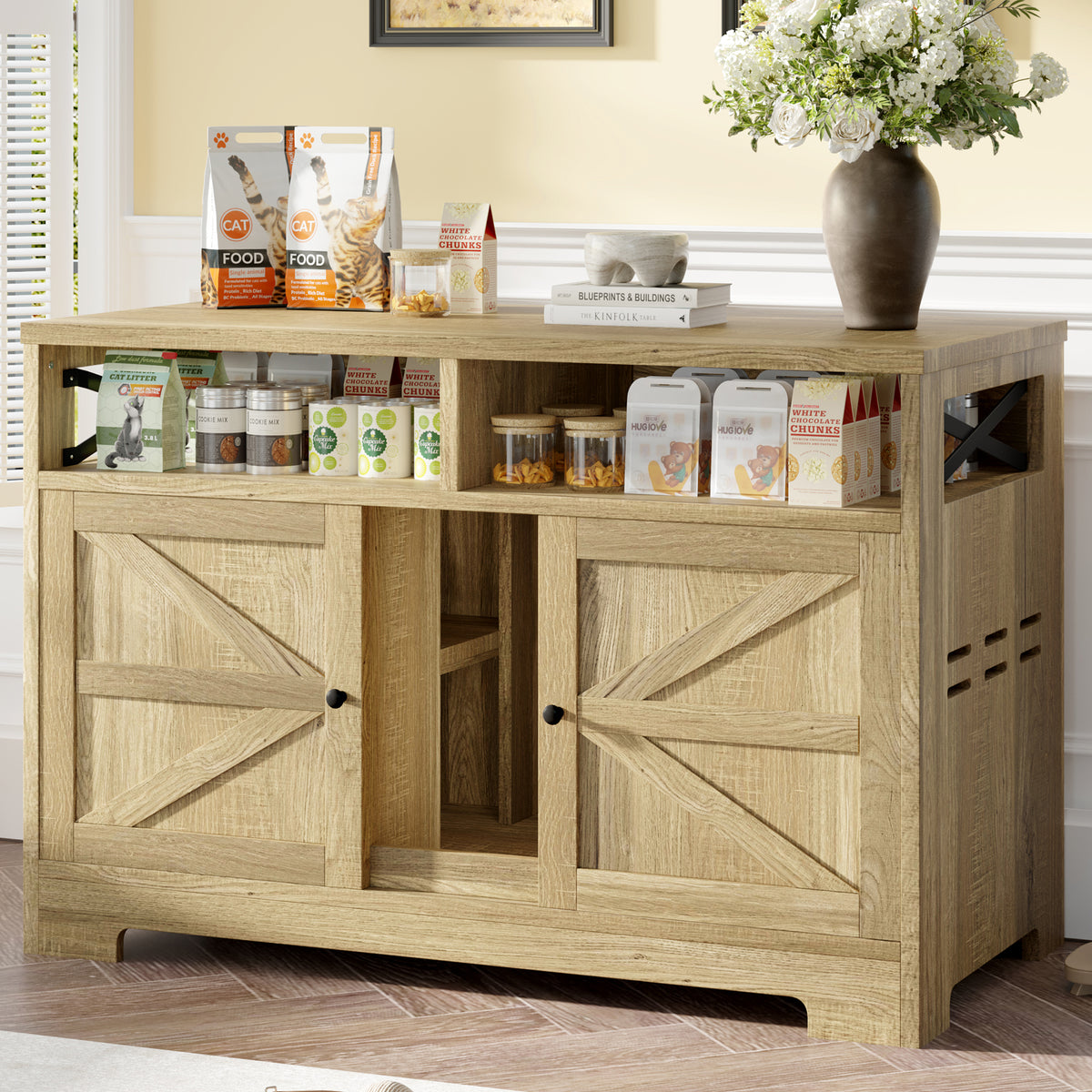 Multifunctional Cat Litter Box Enclosure Furniture