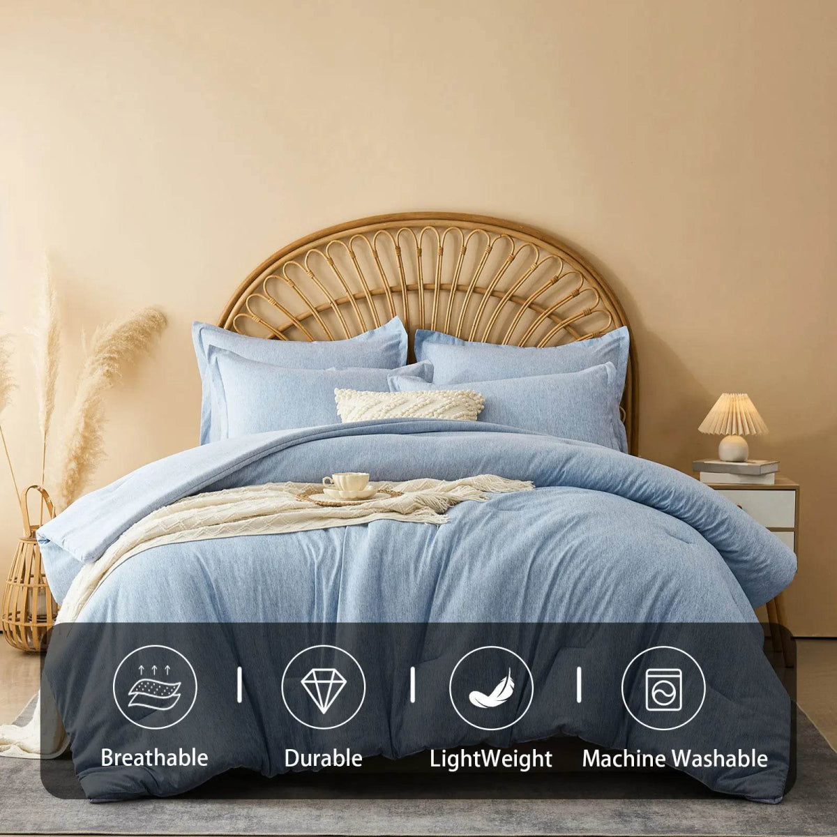 2 - Piece Extra Soft Microfiber Comforter Bedding Set - Calmora - Sleep Galleria