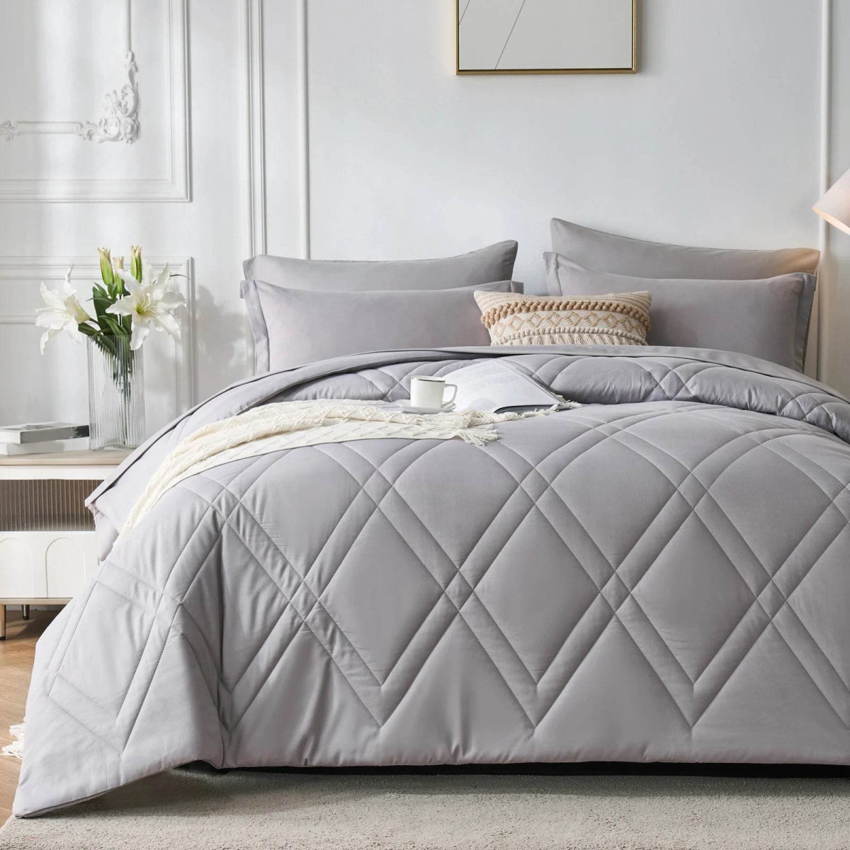 7-Piece Extra Soft Microfiber Comforter Bedding Set - Sleep Galleria