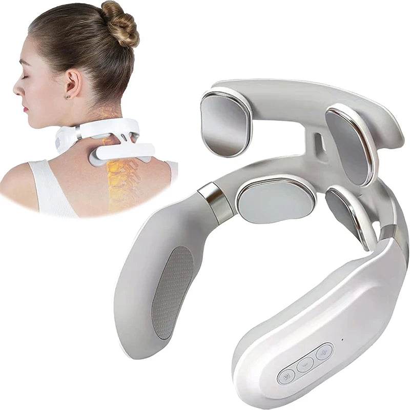Four-Head Composite Neck Massager With Heating Vibration - Sleep Galleria