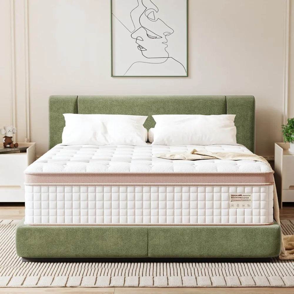 Euro Top Hybrid Mattress With Motion Isolation - Sleep Galleria