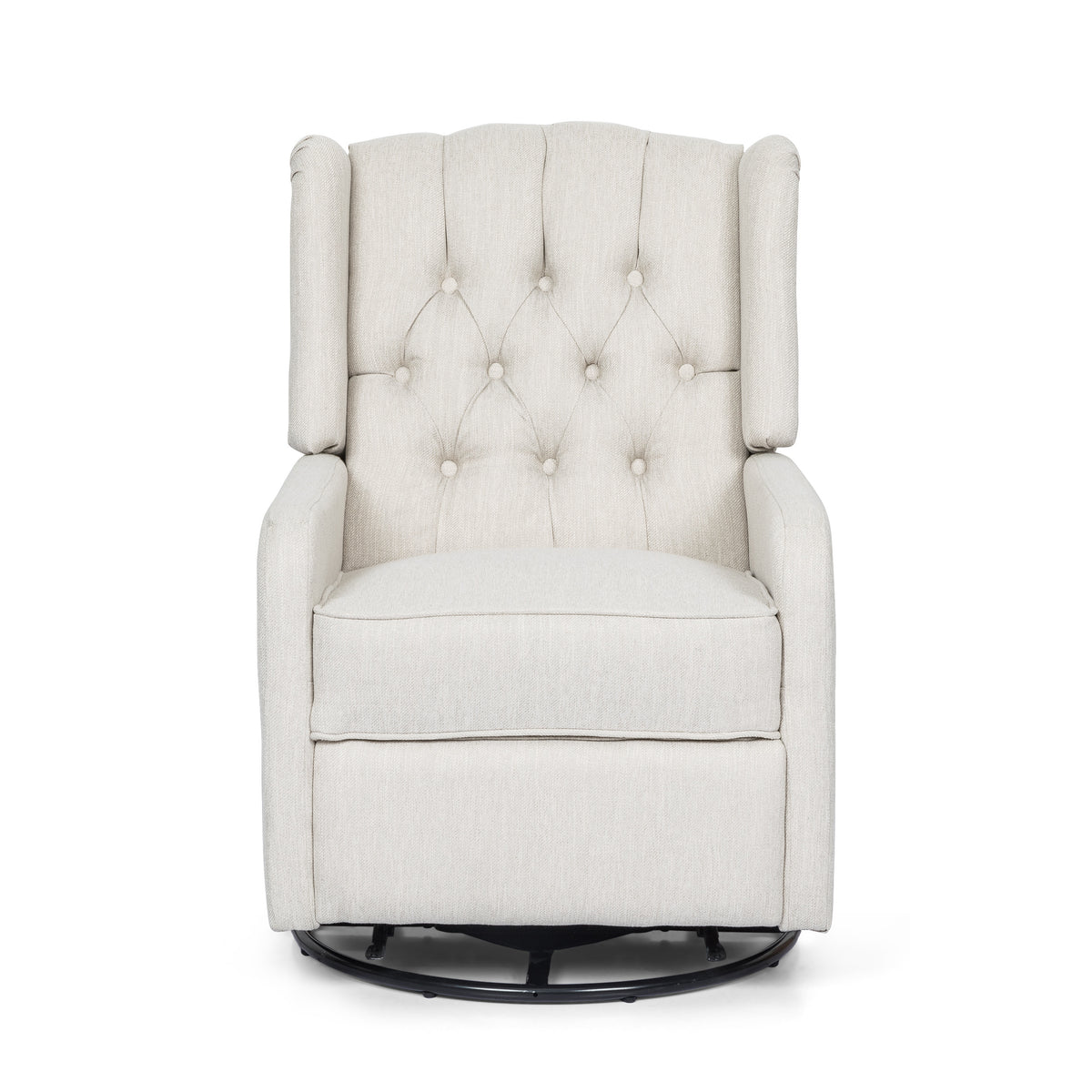 Classic Manual Recliner Chair With 360-Degree Swivel