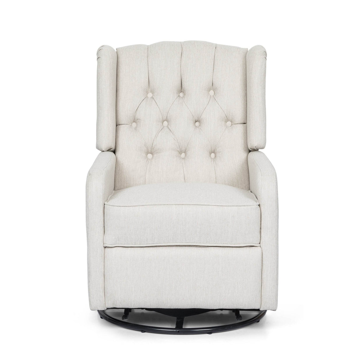 Classic Manual Recliner Chair With 360-Degree Swivel