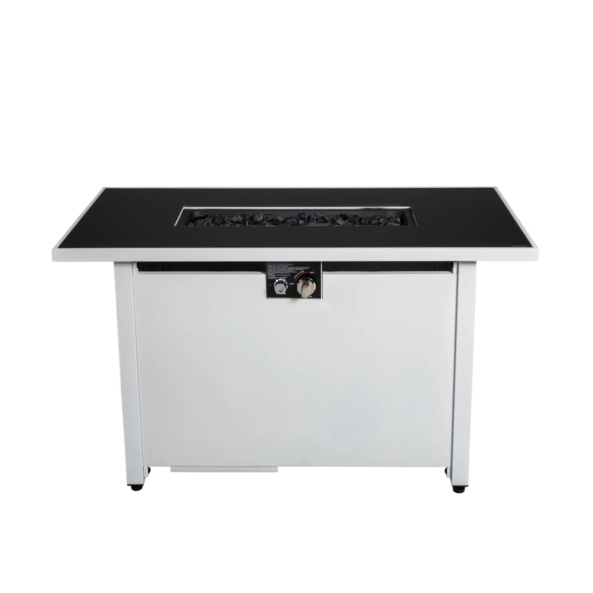 Rectangular Steel Outdoor Propane Fire Pit 50000 BTU