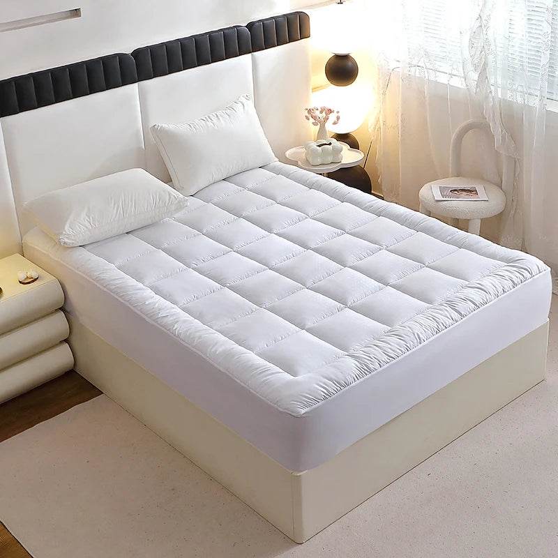 360gsm Quilted Thin Mattress Pad with Bed Skirt Protector Cover - easYum - Sleep Galleria