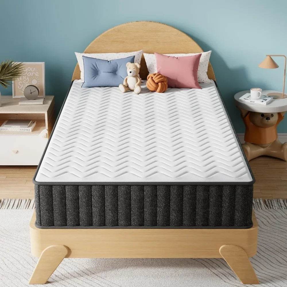 Medium 10 - Inch Cooling Charcoal Memory Foam Mattress - GUANGBAI - Sleep Galleria
