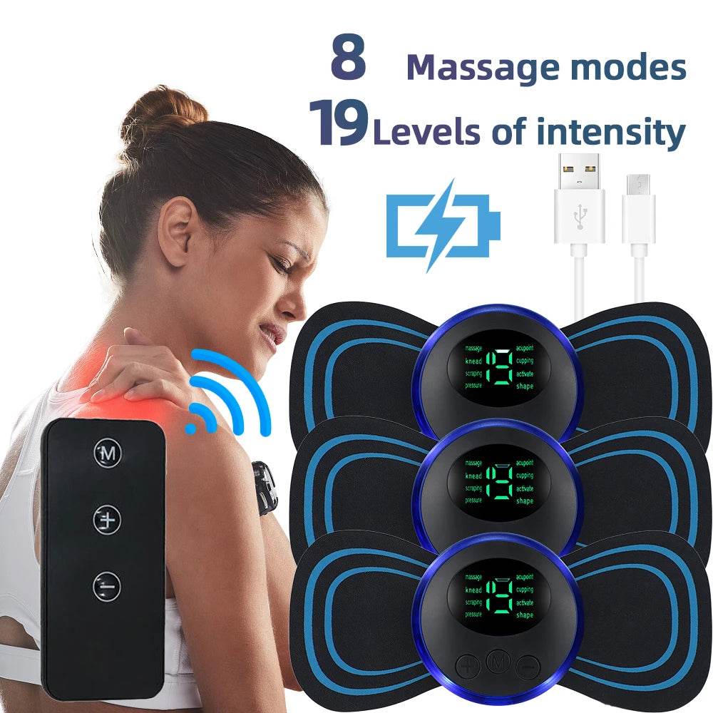 EMS Electric Portable Neck And Back Massager Device - Joverisher - Sleep Galleria