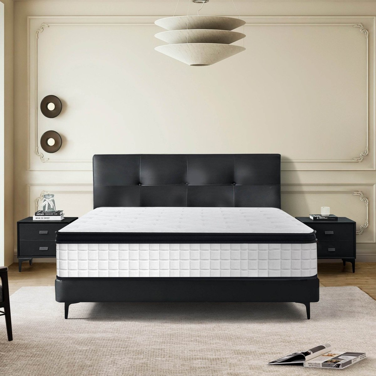 Medium 12-Inch Hybrid Pocket Spring Memory Foam Mattress - Sleep Galleria