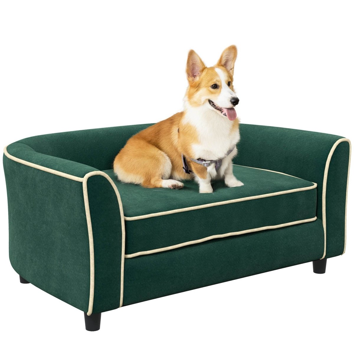 Soft Dutch Velvet Pet Dog Couch With Washable Cover - Sleep Galleria