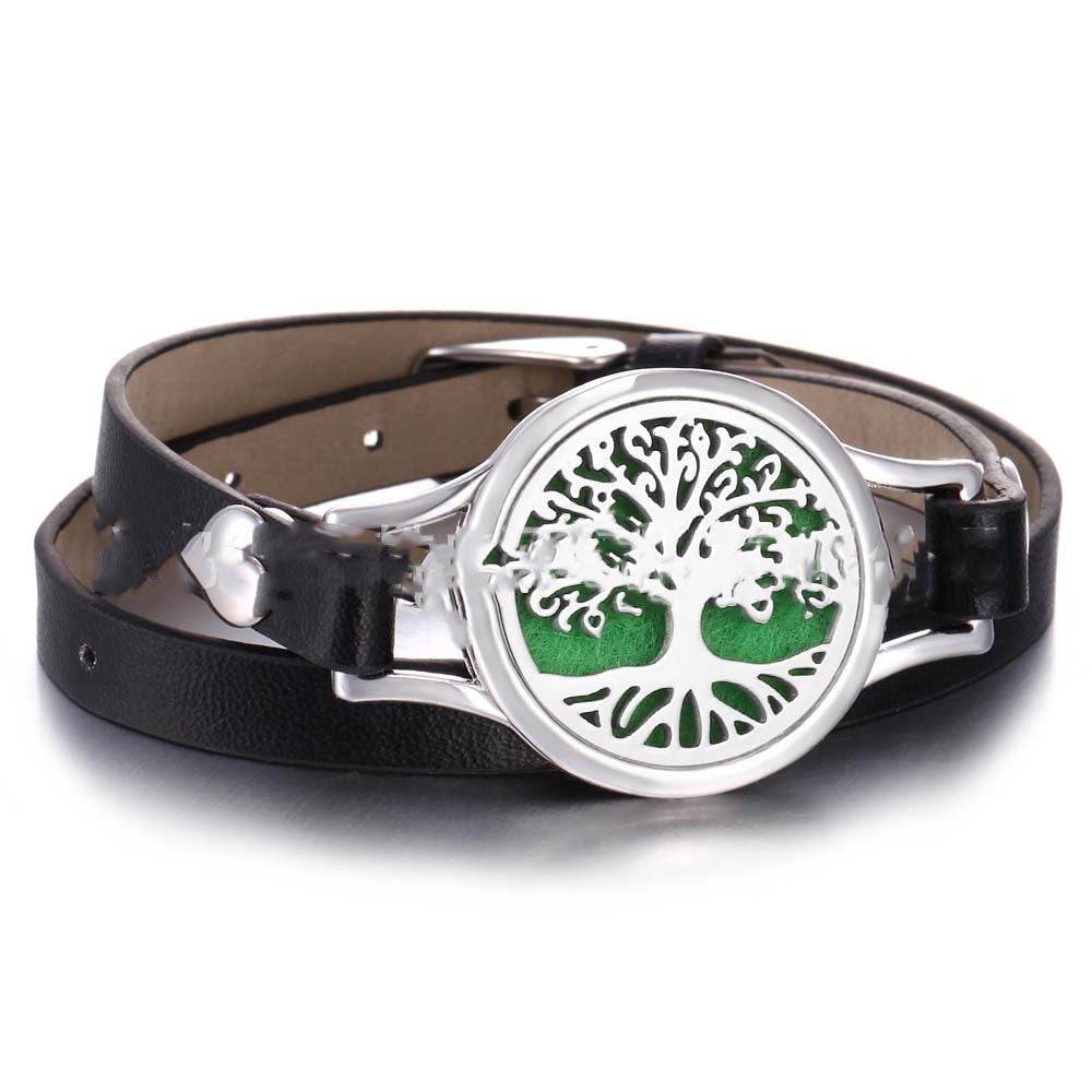 Heart Shape Stainless Steel Aromatherapy Bracelet With Radiation Protection - Restalyn - Sleep Galleria