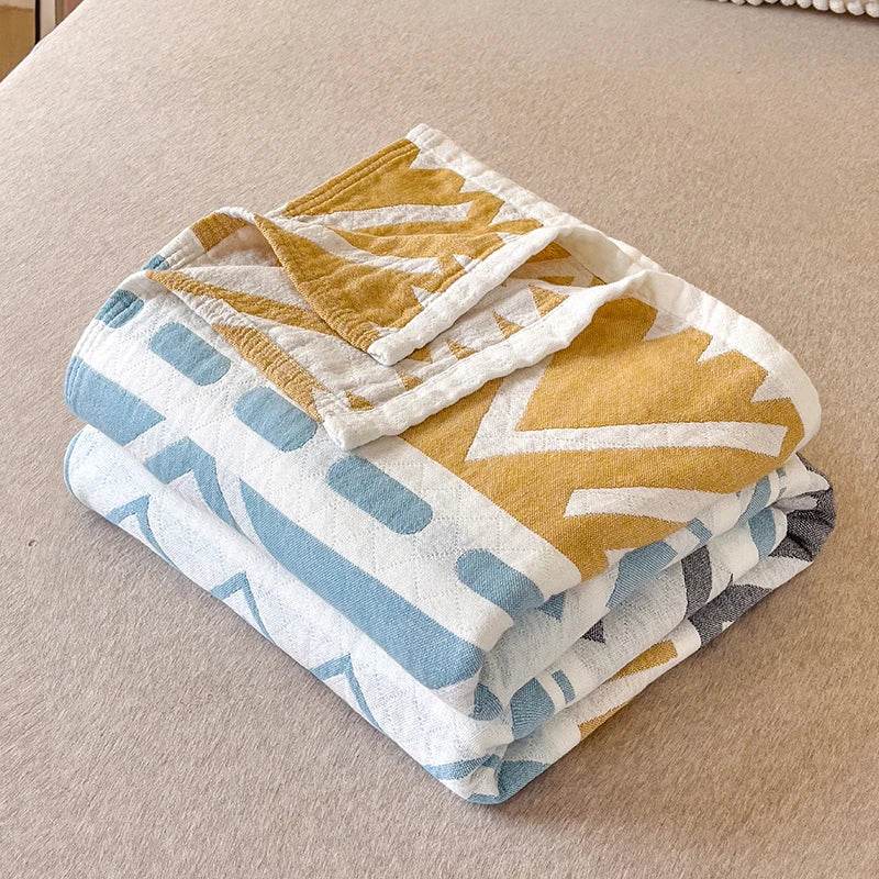 Japanese Style Breathable Cotton Gauze Blanket - Sleep Galleria