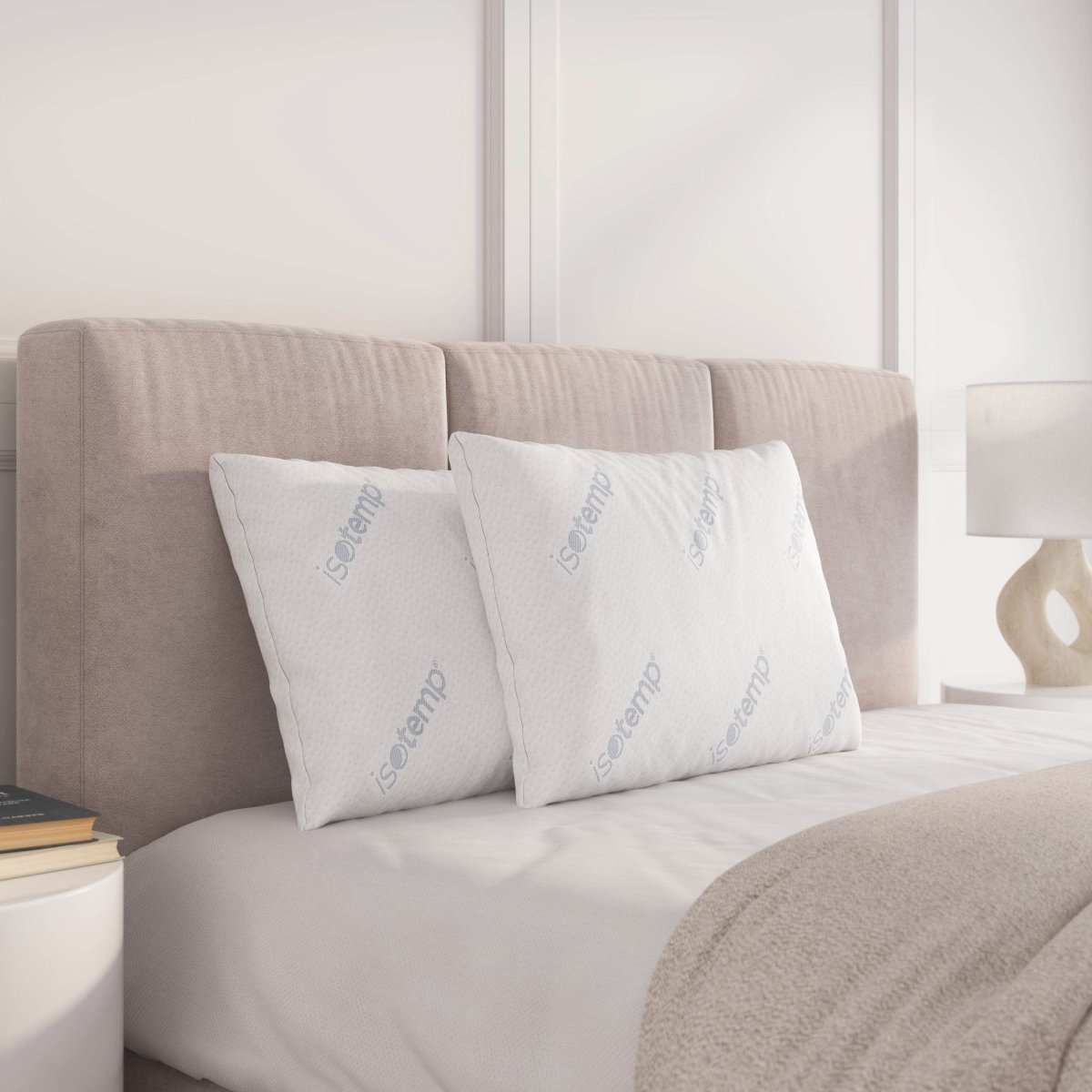 Set Of 2 Cooling Soft ISOTEMP Bed Pillows - Restonic - Sleep Galleria