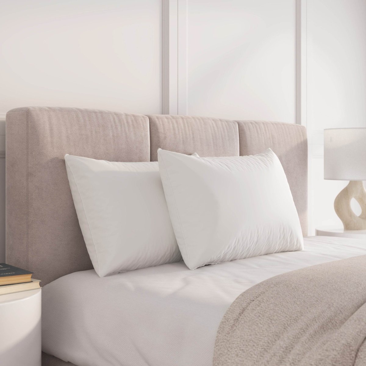 Set Of 2 Plush Microfiber Dream Big Bed Pillows - Restonic - Sleep Galleria