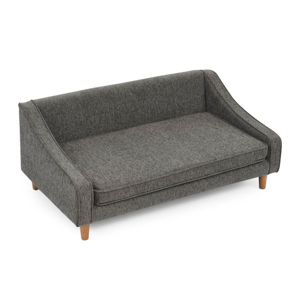 Durable Elevated Modern Linen Foam Dog Sofa Bed - Sleep Galleria