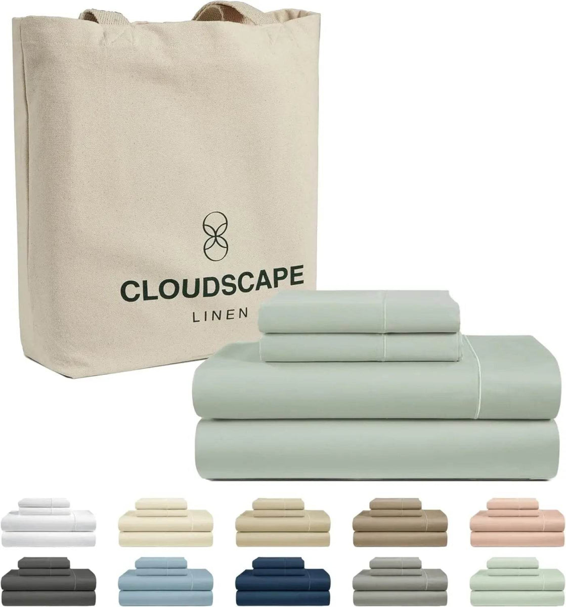 100% Egyptian Cotton Sheets Queen Size Bed Set, 4 Pieces Luxury Bedding Sheet, 1000 Thread Count,Hotel Quality, Silky Soft, - Sleep Galleria - Sleep Galleria