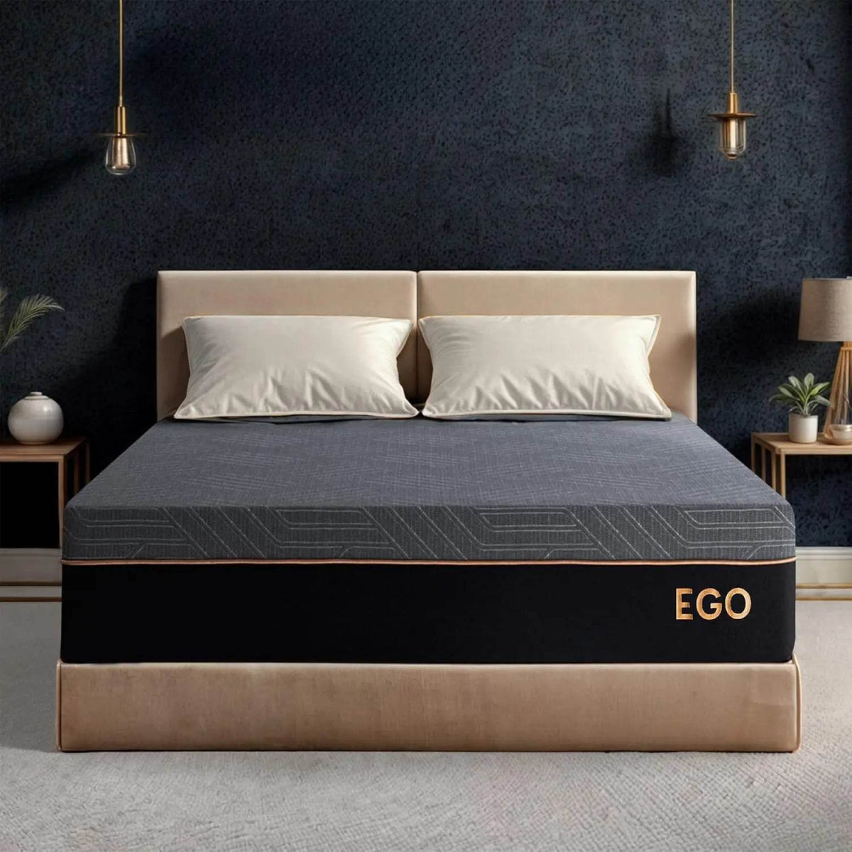 5/6/8/10/12 Inch Mattress, Copper Gel Cooling Memory Foam Mattress for Back Pain Relief,Therapeutic Double Matress Bed - Sleep Galleria