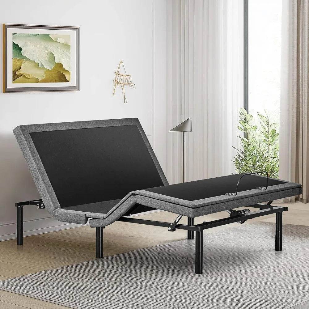 Queen Adjustable Bed Frame, Ergonomic Electric Bed Base with Wireless Remote and 2 USB Ports, Head and Foot Incline - Sleep Galleria - Sleep Galleria