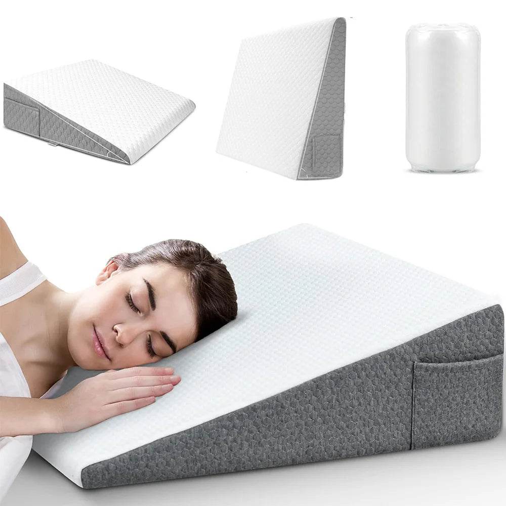 Memory Foam Soft Triangle Bed Wedge Pillow for Sleeping - Sleep Galleria