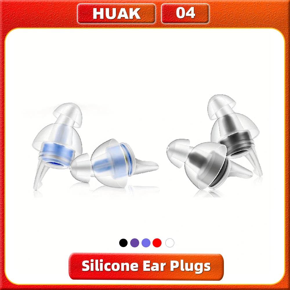 Reusable Hypoallergenic Silicone Noise Reduction Earplugs - Veluna - Sleep Galleria