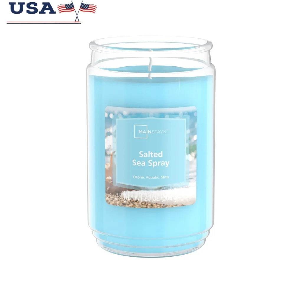 Salted Sea Spray Scented 20oz Decorative Candle - XMSJ - Sleep Galleria