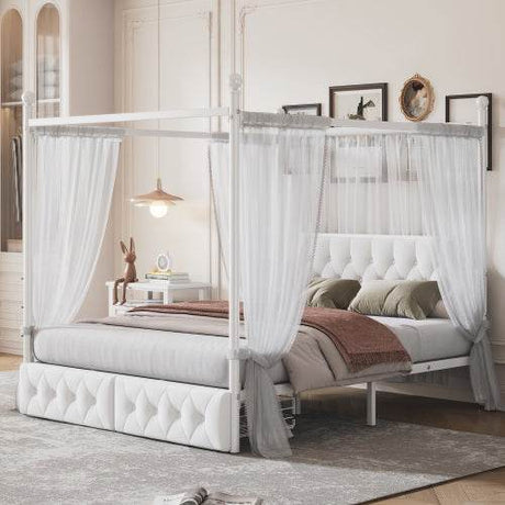 Upholstered Canopy Beds