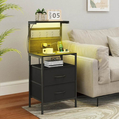 Metal Charging Nightstands - Sleep Galleria
