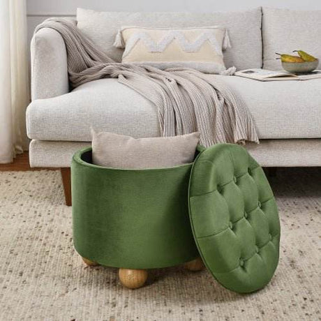 Round Ottomans - Sleep Galleria