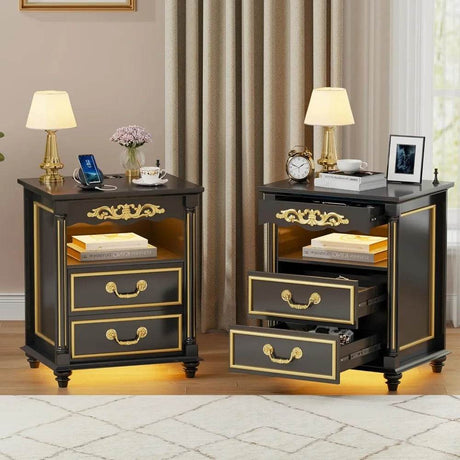 USB Charging Nightstands - Sleep Galleria