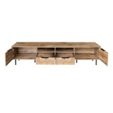 Mid Century Modern TV Stand With Storage Drawers - Sleep Galleria