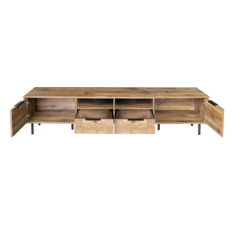 Mid Century Modern TV Stand With Storage Drawers - Sleep Galleria