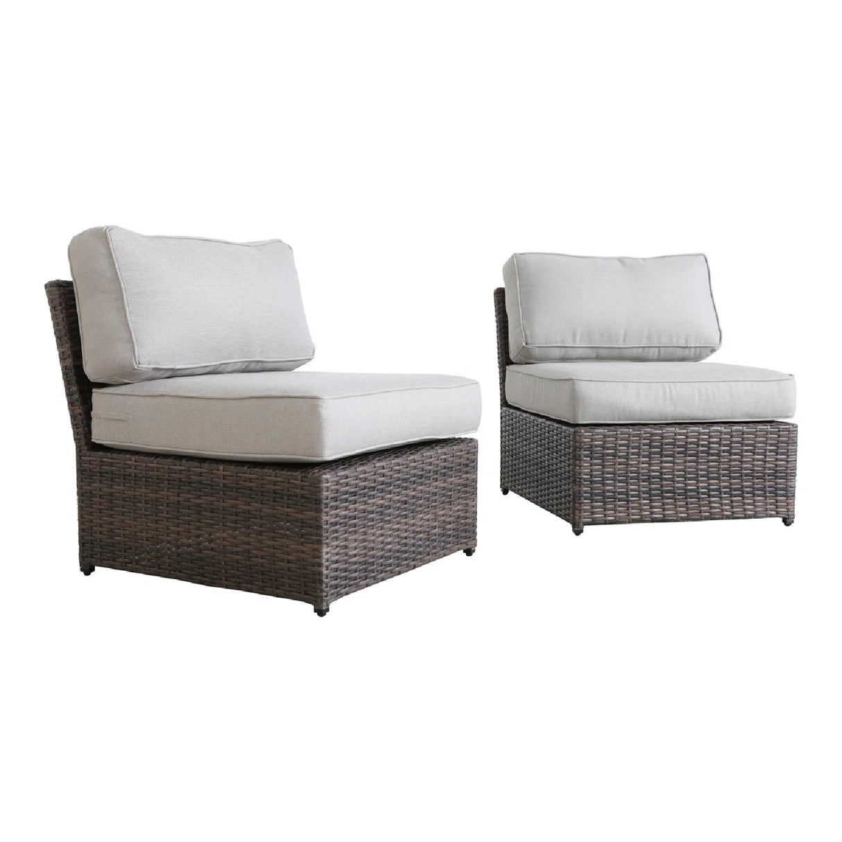 Modern Brown Wicker Outdoor Patio Chair With Cushions