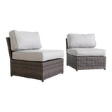 Modern Brown Wicker Outdoor Patio Chair With Cushions