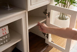Farmhouse Fireplace TV Stand With LED Lighting - Sleep Galleria