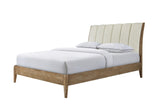 Modern Queen Upholstered Platform Bed With Plush Headboard