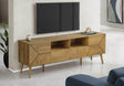 Mid Century Walnut Laminate 72-Inch TV Stand Console - Sleep Galleria
