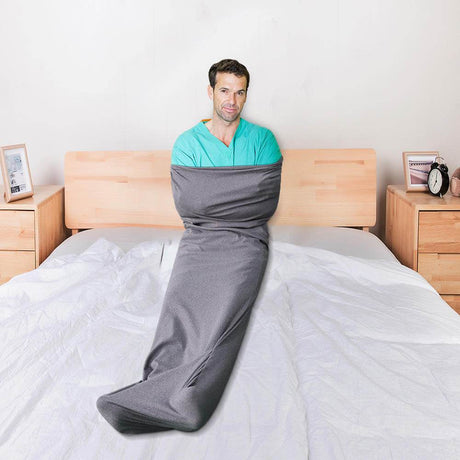 Cooling Wearable Weighted Blanket With Foot Pocket - Calmora - Sleep Galleria
