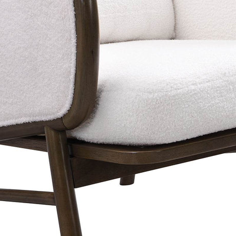 Set of 2 Sherpa Fabric Upholstered Accent Chairs - Sleep Galleria