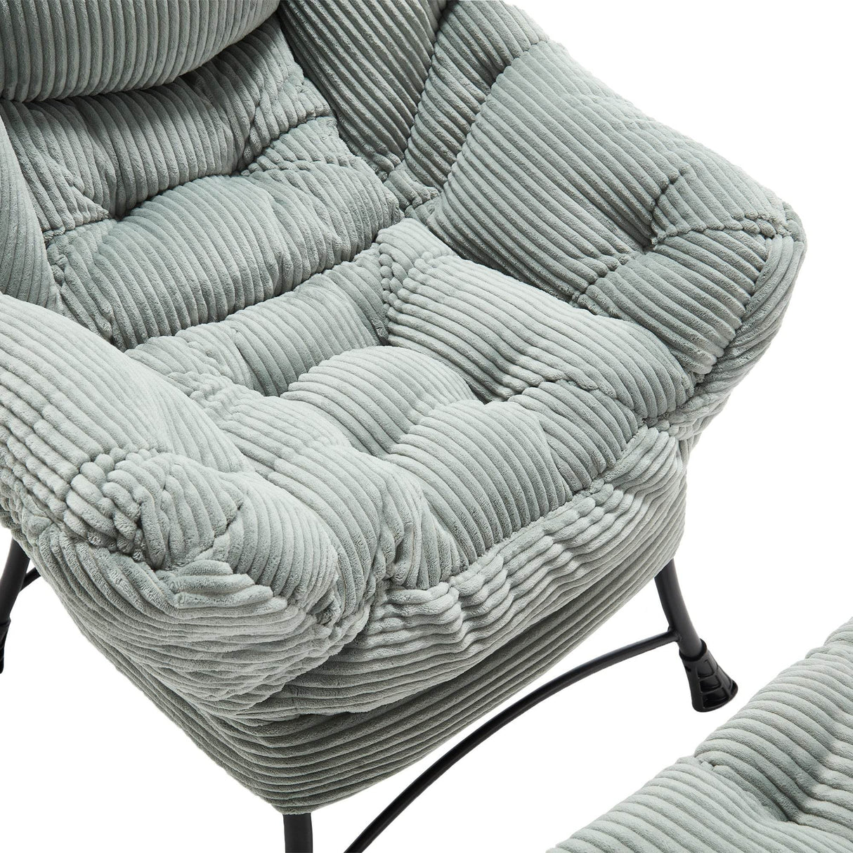 Soft Lounge Chair With Ottoman And Side Pocket - Sleep Galleria