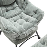 Soft Lounge Chair With Ottoman And Side Pocket - Sleep Galleria